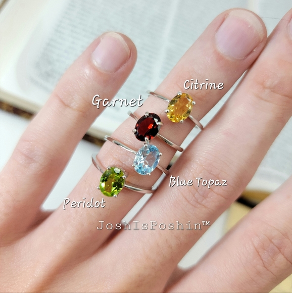 1.45 ct. natural peridot cocktail ring in sterling silver - Picture 10 of 13